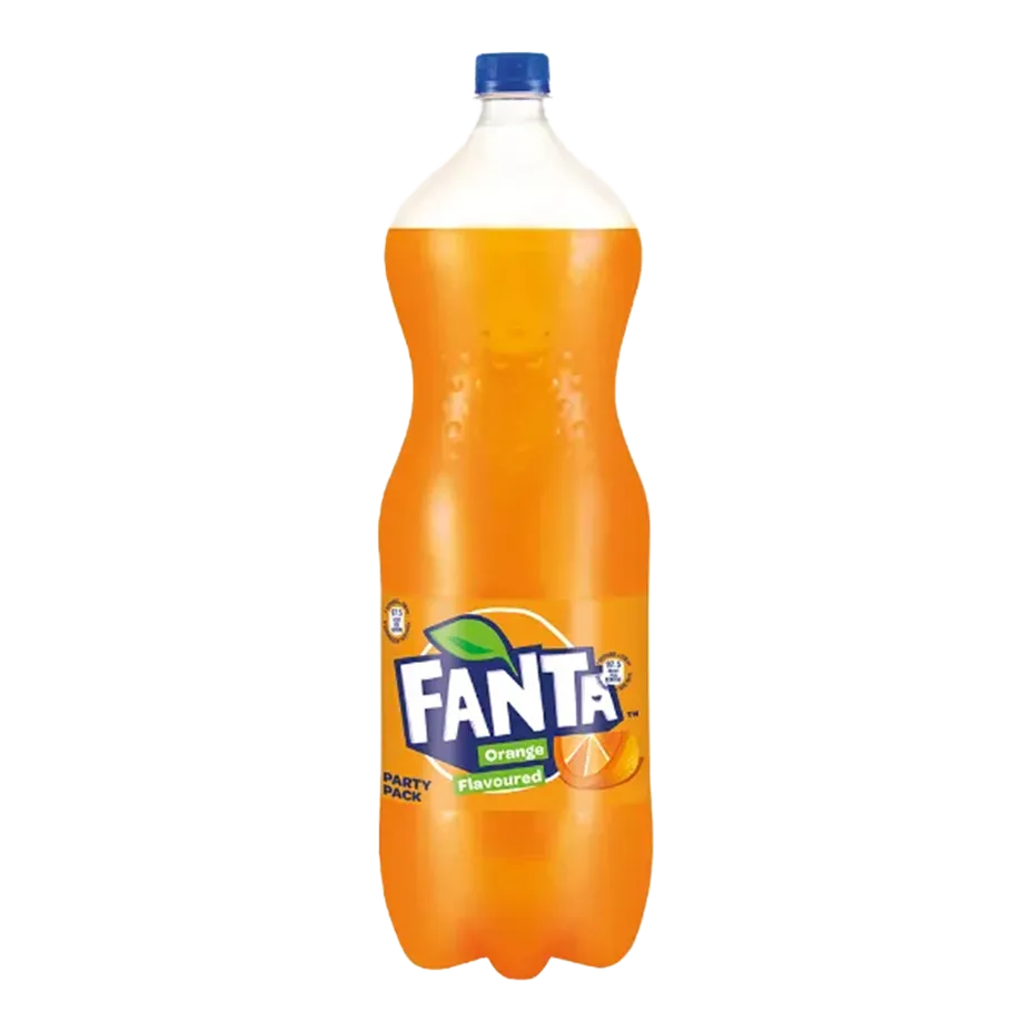 نوشابه گازدار فانتا Fanta با طعم پرتقال حجم 2.5 لیتر