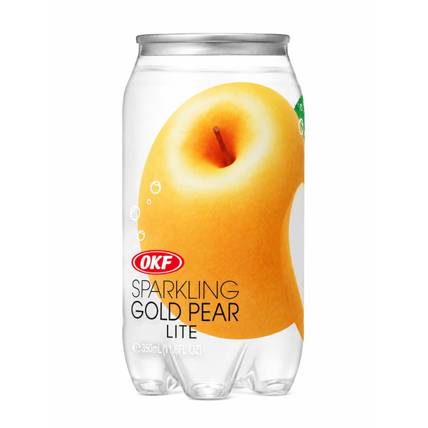 آب گازدار او کی اف okf طعم gold pear سیب طلایی